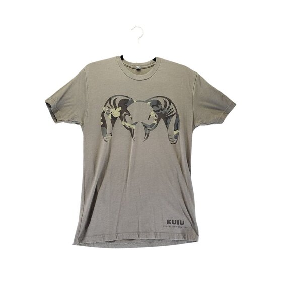 KUIU Shirt Mens Medium Brown Hunting Graphic Crewneck Cotton Blend - Picture 1 of 9